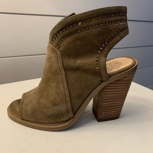 Vince Camuto olive green suede bootie 5